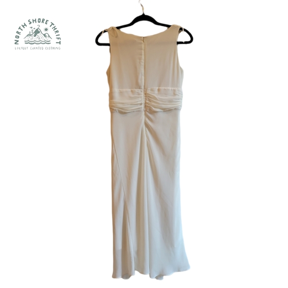 Vintage White Cocktail Dress Tie Strap - Picture 5 of 11